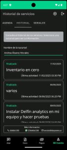 Servicios programados