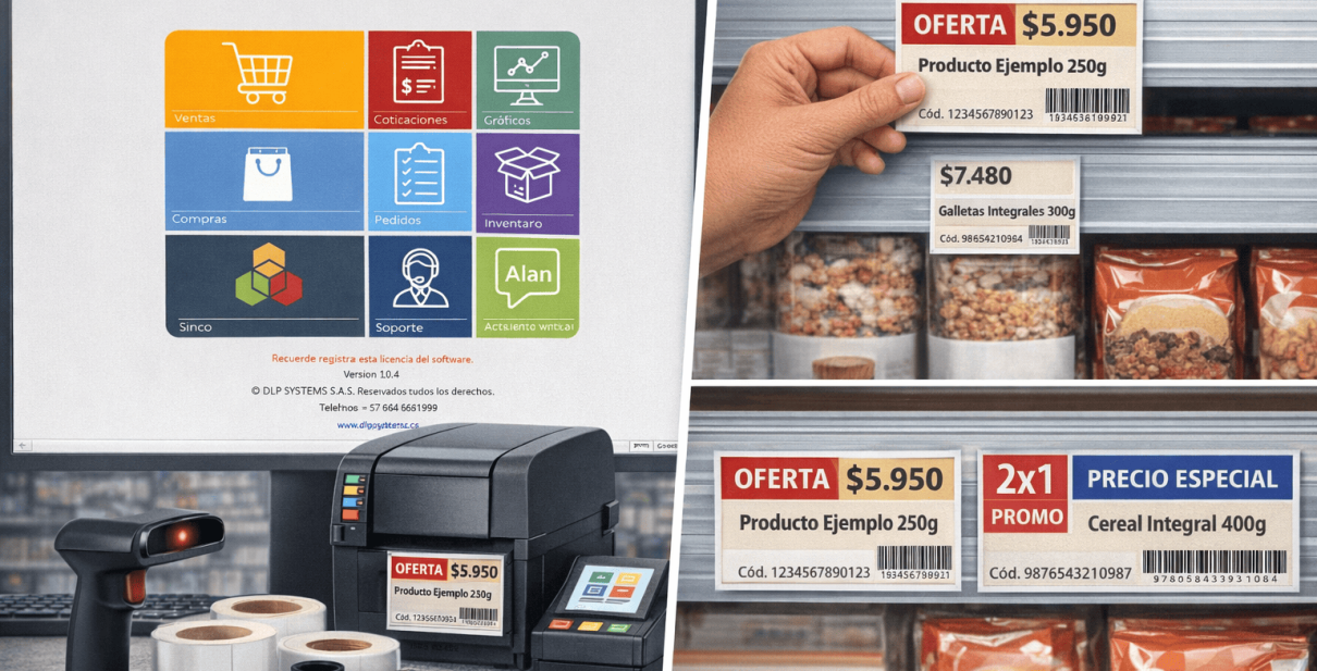 Tecnología existentes para etiquetar góndola